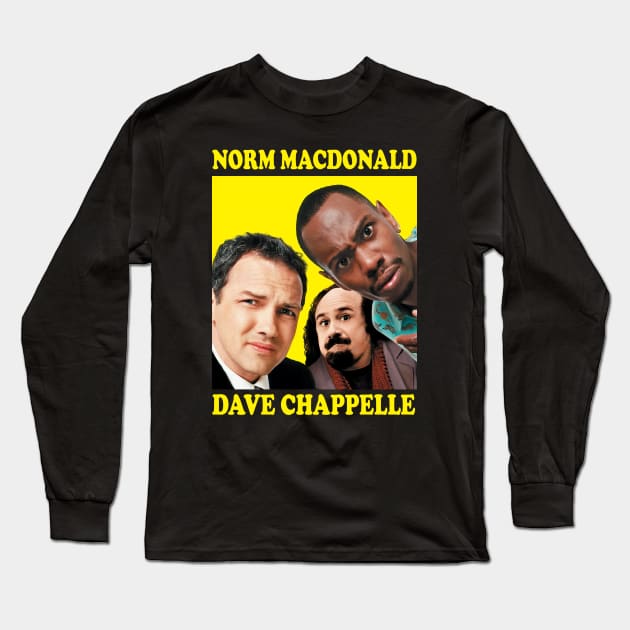 Norm Macdonald and Dave Chappelle Long Sleeve T-Shirt by makalahpening